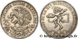 MEXIQUE 25 Pesos Jeux Olympiques de Mexico 1968 Mexico SUP 