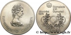 CANADA 5 Dollars JO Montréal 1976 anneaux olympiques / Elisabeth II 1974 