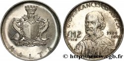 MALTE 2 Pounds (Livres) Giovanni Francesco Abela 1974  SUP 