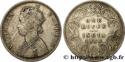 INDES BRITANNIQUES 1 Roupie Victoria 1886  Bombay TB+ 