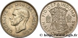 ROYAUME-UNI 1/2 Crown Georges VI 1945  SUP 