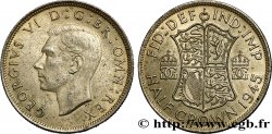 UNITED KINGDOM 1/2 Crown Georges VI 1945  AU 