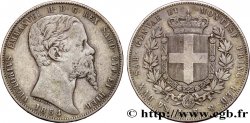 ITALIEN - KÖNIGREICH SARDINIEN 5 Lire Victor Emmanuel II 1854 Gênes