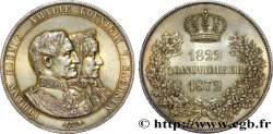 ALLEMAGNE - SAXE 2 Thaler Jean et Amalie de Saxe 1872 Dresde SUP 