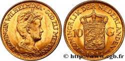 PAYS-BAS 10 Gulden, 3e type Wilhelmina 1917 Utrecht SPL 