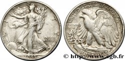 VEREINIGTE STAATEN VON AMERIKA 1/2 Dollar Walking Liberty 1945 Philadelphie fSS 
