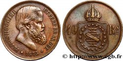 BRASILE 40 Réis Empereur Pierre II 1874  BB 