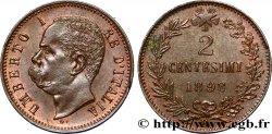 ITALY 2 Centesimi Humbert Ier 1898 Rome  AU 
