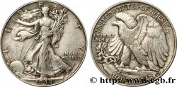 ÉTATS-UNIS D AMÉRIQUE 1/2 Dollar Walking Liberty 1944 Philadelphie TTB 
