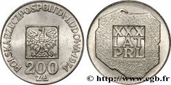 POLOGNE 200 Zlotych aigle 30e anniversaire de la fondation de la république populaire 1974 Varsovie SUP 