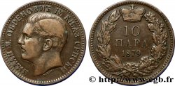 SERBIE 10 Para Milan Obrenovich IV 1879  TTB 