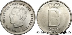 BELGIQUE 250 Francs jubilé d’argent du roi Baudouin légende flamande 1976 Bruxelles