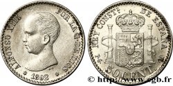 SPANIEN 50 Centimos Alphonse XIII buste bébé (1892) 1892 Madrid VZ/fST 