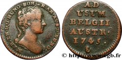 BELGIQUE - PAYS-BAS AUTRICHIENS 1 Liard Marie-Thérèse 1745 Anvers