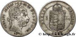 HUNGARY 1 Forint François-Joseph tête laurée 1878 Kremnitz VF 
