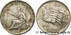 ITALY 500 Lire Centenaire de l’Unité Italienne 1961 Rome  AU 