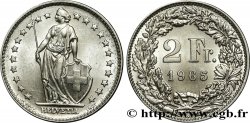 SUISSE 2 Francs Helvetia 1965 Berne SPL 