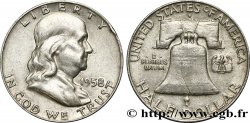 ÉTATS-UNIS D AMÉRIQUE 1/2 Dollar Benjamin Franklin 1958 Denver