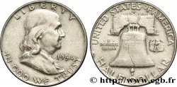 UNITED STATES OF AMERICA 1/2 Dollar Benjamin Franklin 1954 Denver