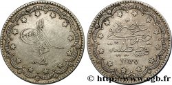 TÜRKEI 20 Kurush au nom de Abdul Aziz AH1277 an 8 1867 Constantinople