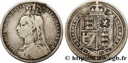 ROYAUME-UNI 1 Shilling Victoria buste du jubilé 1889 