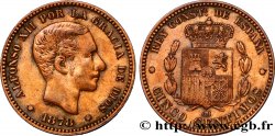 SPAIN 5 Centimos Alphonse XII 1878 Oeschger Mesdach & CO XF/MS 
