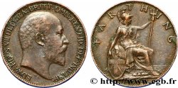 UNITED KINGDOM 1 Farthing Edouard VII / Britannia 1904 