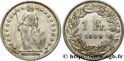 SWITZERLAND 1 Franc Helvetia 1909 Berne - B