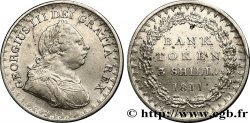 REINO UNIDO 3 Shillings Georges III Bank token 1811 