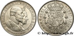 SUÈDE 2 Kronor noces d’or du roi Oscar II et de la reine Sophie de Nassau 1907  SUP/SPL 