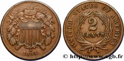 ÉTATS-UNIS D AMÉRIQUE 2 Cents 1864 Philadelphie