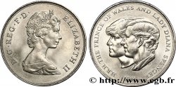 UNITED KINGDOM 25 New Pence (1 Crown) mariage du Prince de Galles et de Lady Diana Spencer 1981  AU 