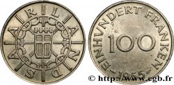 TERRITOIRE DE LA SARRE 100 Franken 1955 Paris SUP 