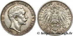 GERMANY - PRUSSIA 3 Mark Guillaume II 1910 Berlin XF 