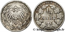 ALLEMAGNE 1/2 Mark Empire aigle impérial 1907 Berlin TB+ 