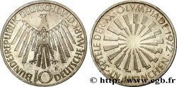 ALLEMAGNE 10 Mark XXe J.O. Munich / aigle type “IN MÜNCHEN” 1972 Stuttgart SUP 