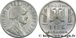 ALBANIE 1 Lek Victor-Emmanuel III d’Italie 1939 Rome 