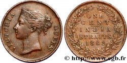 STRAITS SETTLEMENTS 1 Cent Victoria 1862 