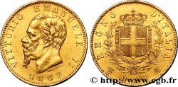 ITALIE 20 Lire Victor Emmanuel II 1862 Turin TTB+/SUP 