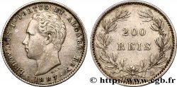 PORTUGAL 200 Réis Louis Ier 1887  TTB/TTB+ 