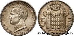 MONACO 5 Francs Prince Rainier III 1966 Paris SUP 