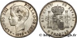 SPAIN 5 Pesetas Alphonse XIII 3e type 1898 Madrid VF 