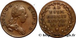 BELGIEN - ÖSTERREICHISCHE NIEDERLAND 2 Liards Joseph II 1789 Bruxelles SS/fVZ 