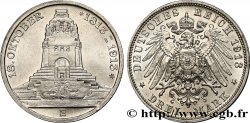 ALLEMAGNE - SAXE 3 Mark ‘Monument de la Bataille des Peuples’  1913 Muldenhütten SPL 