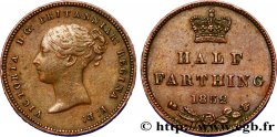 UNITED KINGDOM 1/2 Farthing Victoria “tête jeune” 1852  XF 