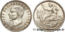 GRÈCE 20 Drachmes Paul Ier 1960  SUP 