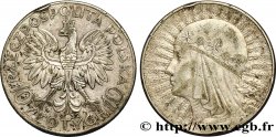 POLAND 10 Zlotych reine Jadwiga 1932 Varsovie