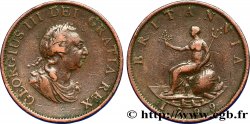 ROYAUME-UNI 1/2 Penny Georges III 1799 Soho TB+ 