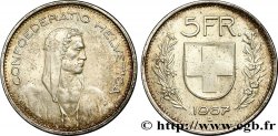 SWITZERLAND 5 Francs Berger des alpes 1967 Berne MS 
