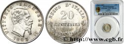 ITALY 20 Centesimi Victor Emmanuel II 1863 Milan